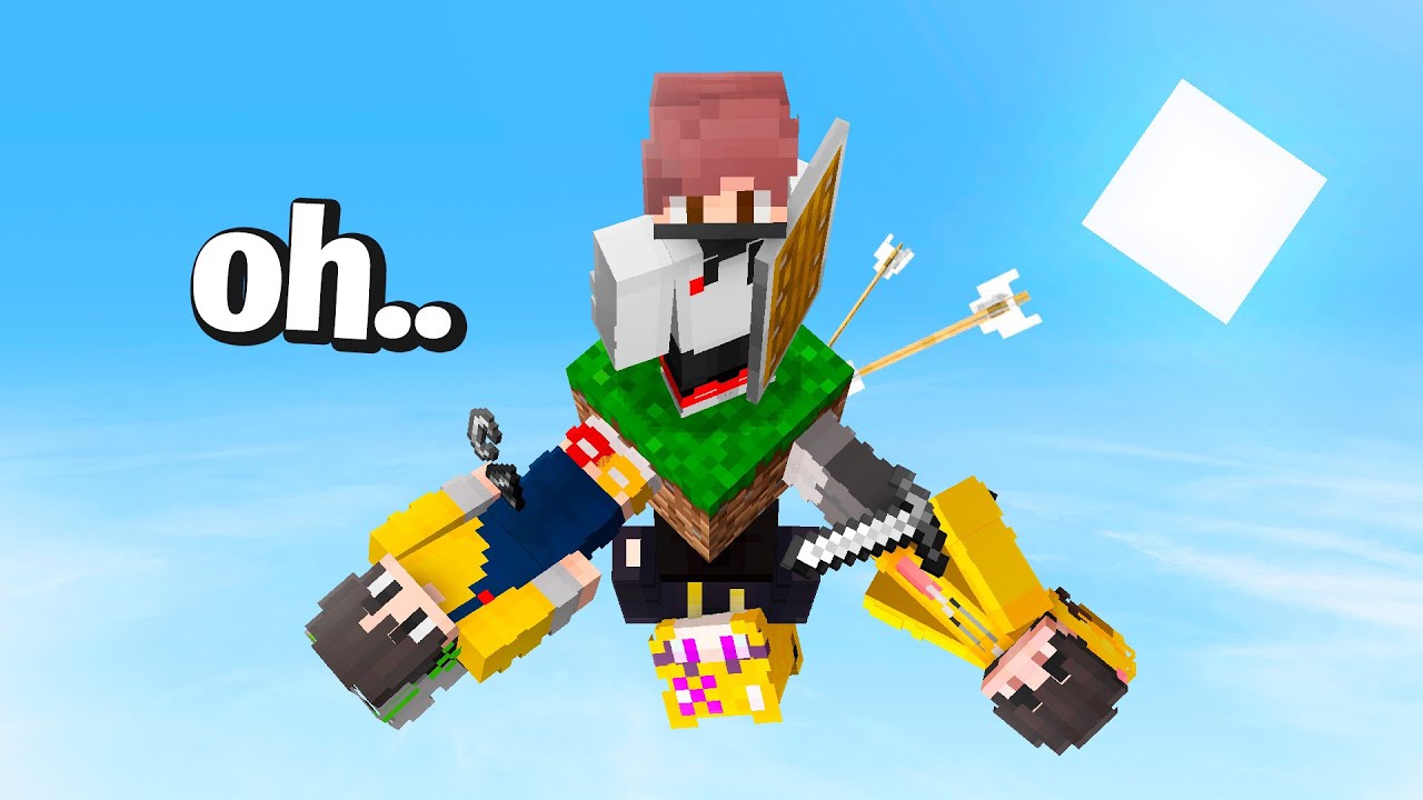 MINECRAFT pero SOLO TENEMOS UN BLOQUE con GRAVEDAD......